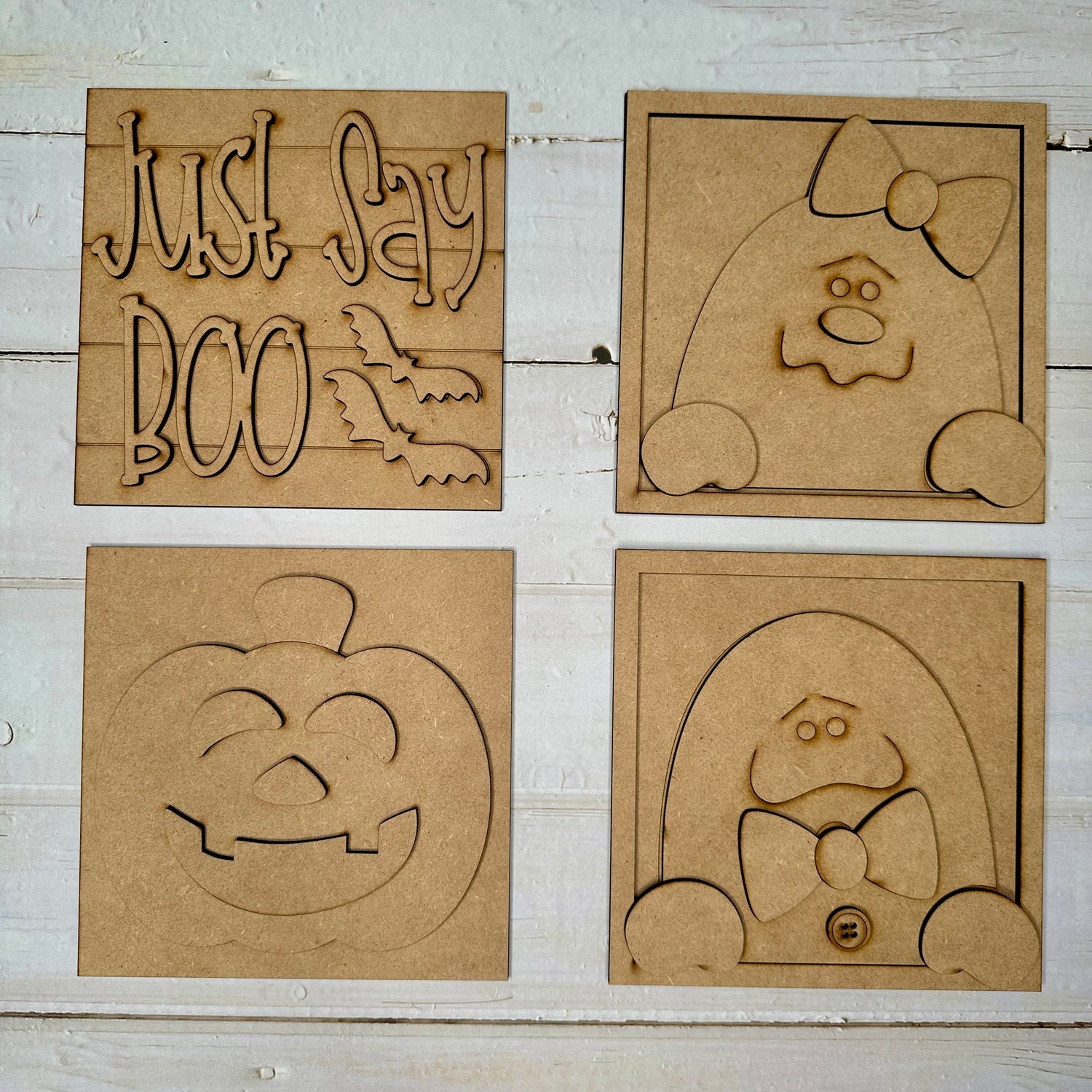 Just Say Boo Halloween Signs